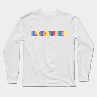 CMYK Colorful Love Long Sleeve T-Shirt